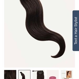 Luxy Hair Dark Brown Ponytail Extension - roughly 20 inches PLEASE READ